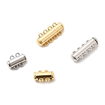 Brass Slide Lock Clasps, Magnetic, Column