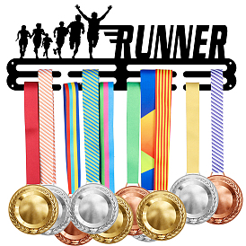 Железная вешалка для медалей, 3-линия, с винтами, чёрные