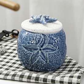 Ceramic Storage Jar with Lids, Kitchen Storage Boxes