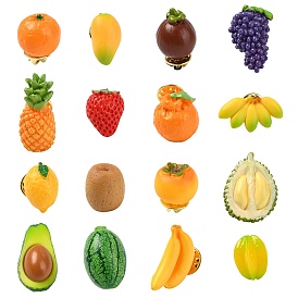 16 шт. 16 стили булавки для рюкзака из сплава смолы и сплава, разнообразные