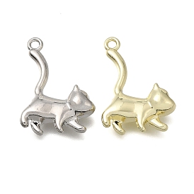 Alloy 3D Pendants, Cat Shape Charms