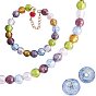 Handmade Silver Foil Lampwork Beads, Round