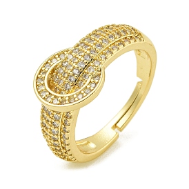 Brass Pave Cubic Zirconia Rings for Women, Lead Free & Cadmium Free, Real 18K Gold Plated