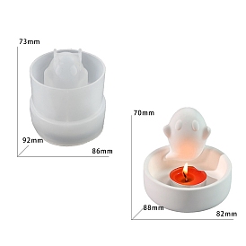 DIY Candle Holder Silicone Molds, for Candle Making, Ghost