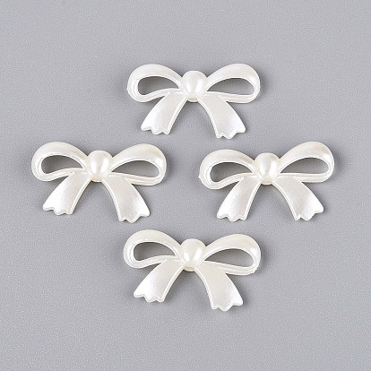 Perles de nacre en plastique ABS, bowknot