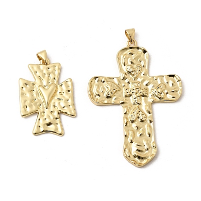 Латунные подвески, крест прелести, долговечный, стойки покрытие, без свинца и без кадмия