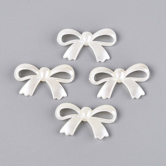 Perles de nacre en plastique ABS, bowknot