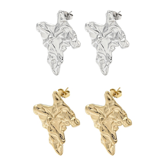 304 из нержавеющей стали серьги, крутить молнию