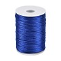 Cordon en satin de polyester à queue de rat, pour création de noeud chinois, ronde