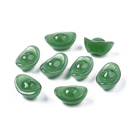 Imitation Jade Glass Beads, Ingot