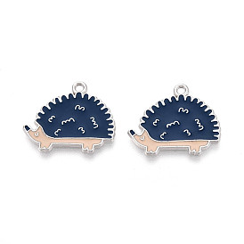 Подвески в виде ежа из эмалированного сплава с покрытием для стеллажей, без кадмия, без никеля и без свинца, платина