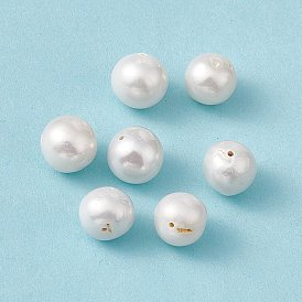 Natural Pearl Beads, Round