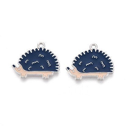 Подвески в виде ежа из эмалированного сплава с покрытием для стеллажей, без кадмия, без никеля и без свинца, платина