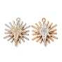 Colgantes de aleación de rhinestone, encantos estrella