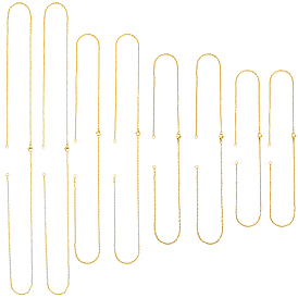 12 шт. 4 стили 304 изготовление ожерелий из нержавеющей стали, с карабин-лобстерами 