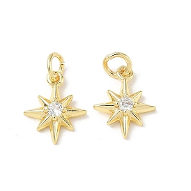 Латунные микро проложить кубического циркония прелести, звезда, стойки покрытие, долговечный, без кадмия и без свинца, с целью перехода в кольце