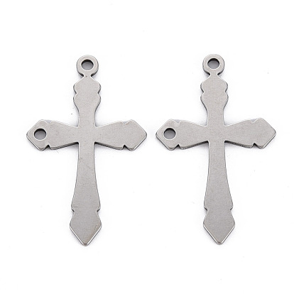 201 Stainless Steel Pendants, Cross