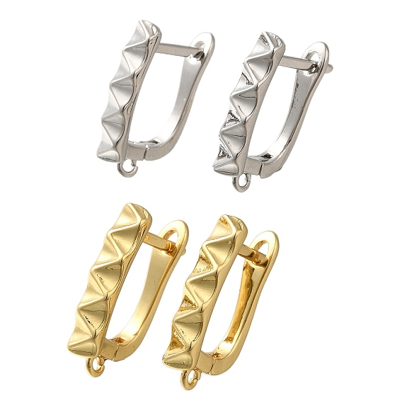 Металлическая пластина из латуни, серьги-кольца, долговечный, без свинца и без кадмия