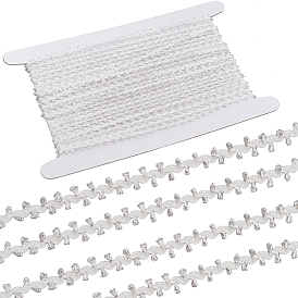 10 ярдов полиэстеровых золотисто-металлических волнистых кружевных лент, для аксессуаров для одежды