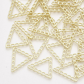 Alloy Filigree Joiners Links, Triangle