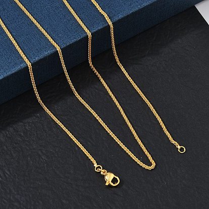 1.5MM Brass Wheat Chain Necklaces for Women, Long-Lasting Plated