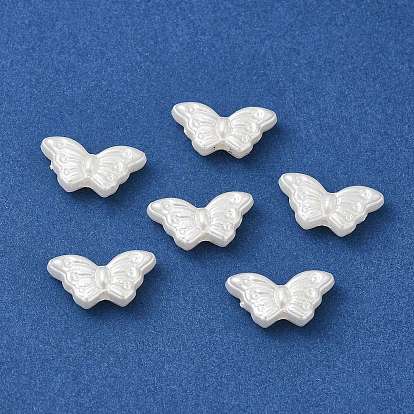 ABS Imitation Pearl Beads, Butterfly