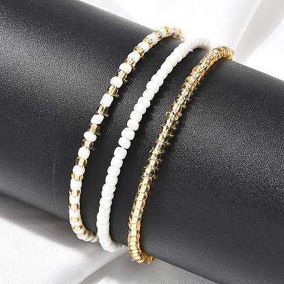 Эластичные браслеты из АБС-пластика с бусинами для женщин