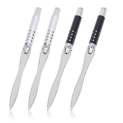 4шт 2цвета нержавеющая сталь открывалка для конвертов, алюминиевая ручка, офисный писатель