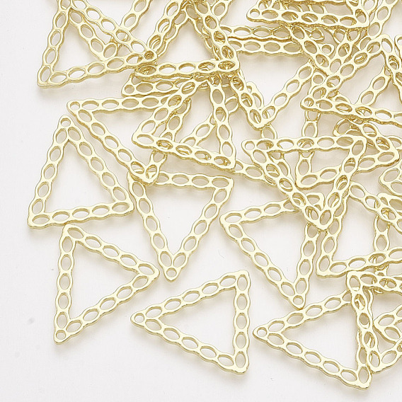 Alloy Filigree Joiners Links, Triangle