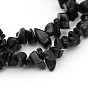 Natural Obsidian Beads Strands, Dyed, Chip