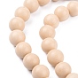 Natural Fossil Beads Strands, Round