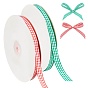 Ruban polyester, ruban tartan, pour l'emballage cadeau, décoration de fête
