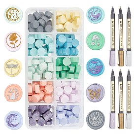 CRASPIRE DIY Scrapbook Making Kits, Including Sealing Wax Particles, Metallic Markers Paints Pens