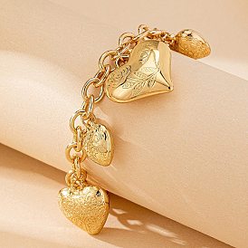 Сплав шарм браслеты, браслеты-цепочки для женщин подарок на день святого валентина, сердце