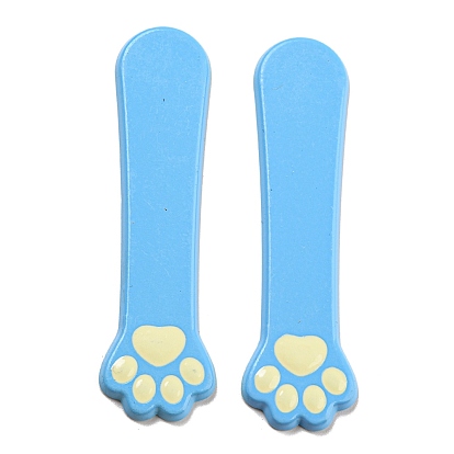 Кабошоны с отпечатком лапы из непрозрачной смолы, Диетические аксессуары