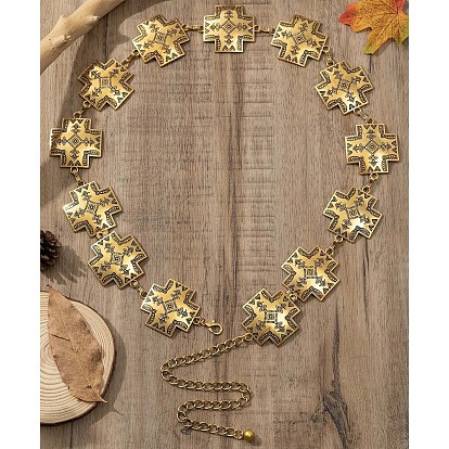 Цепи из сплава тибетского стиля с перекрестными связями для женщин на талию и живот