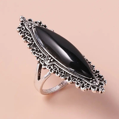 Сплав конского глаза с кольцами из смолы