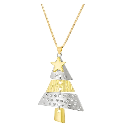 Женские ожерелья из сплава с подвеской в виде рождественской елки