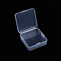 Polypropylene(PP) Bead Storage Container, Mini Storage Containers Boxes, with Hinged Lid, Square