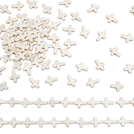 5 нити синтетические бирюзовые бусины нити, окрашенные, религия крест