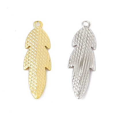 Brass Pendants, Cadmium Free & Lead Free, Leaf Charm