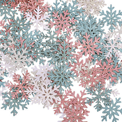 320шт. 4 цвета рождественские снежинки бумажные конфетти, для украшения праздничного стола и стен