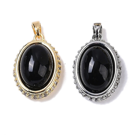 Стеклянные подвески, овальные, с латунной фурнитурой и бусиной из искусственного агата