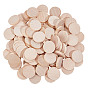 Неокрашенные деревянные кабошоны, плоско-круглые