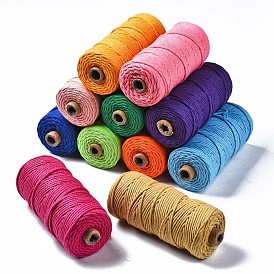 Cotton String Threads, Macrame Cord, Decorative String Threads, for DIY Crafts, Gift Wrapping and Jewelry Making