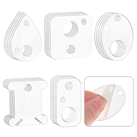 50шт 5 стиль акриловые бобины, органайзеры из акриловых ниток, бобины с нитками для вышивки крестом