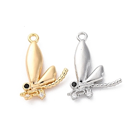 Подвески латунные горный хрусталь, без кадмия, без никеля и без свинца, очарование стрекозы