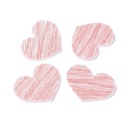 Acrylic Pendants, Red Heart