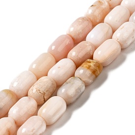 Rose naturel perles d'opale brins, colonne