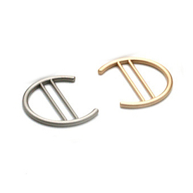 Alloy Scarf Clips, Letter C-shape, T-shirt Tie Clips for Women, Fashion Metal Round Circle Clip Buckle, Clothing Ring Wrap Holder